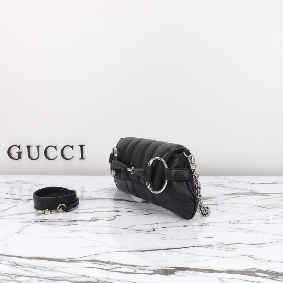 G*u*i horsebit chain small shoulder bag