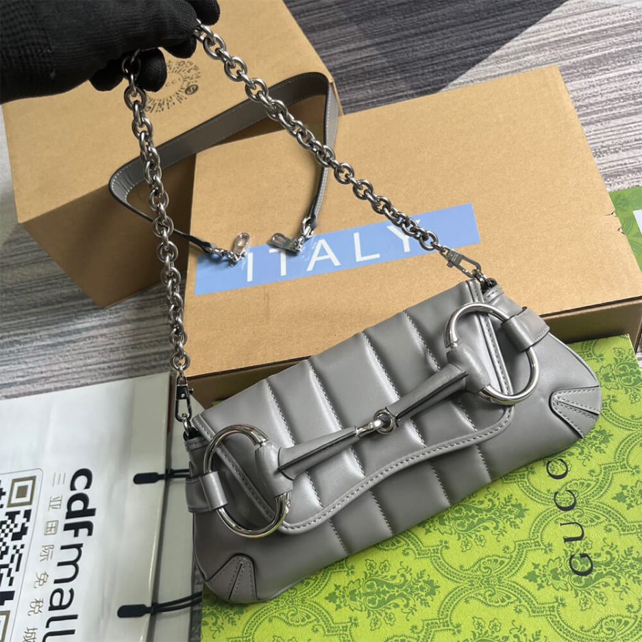 G*u*i horsebit chain small shoulder bag