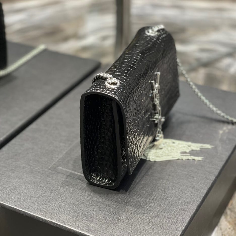 YSL KATE EMBOSSED SHOULDER BAG