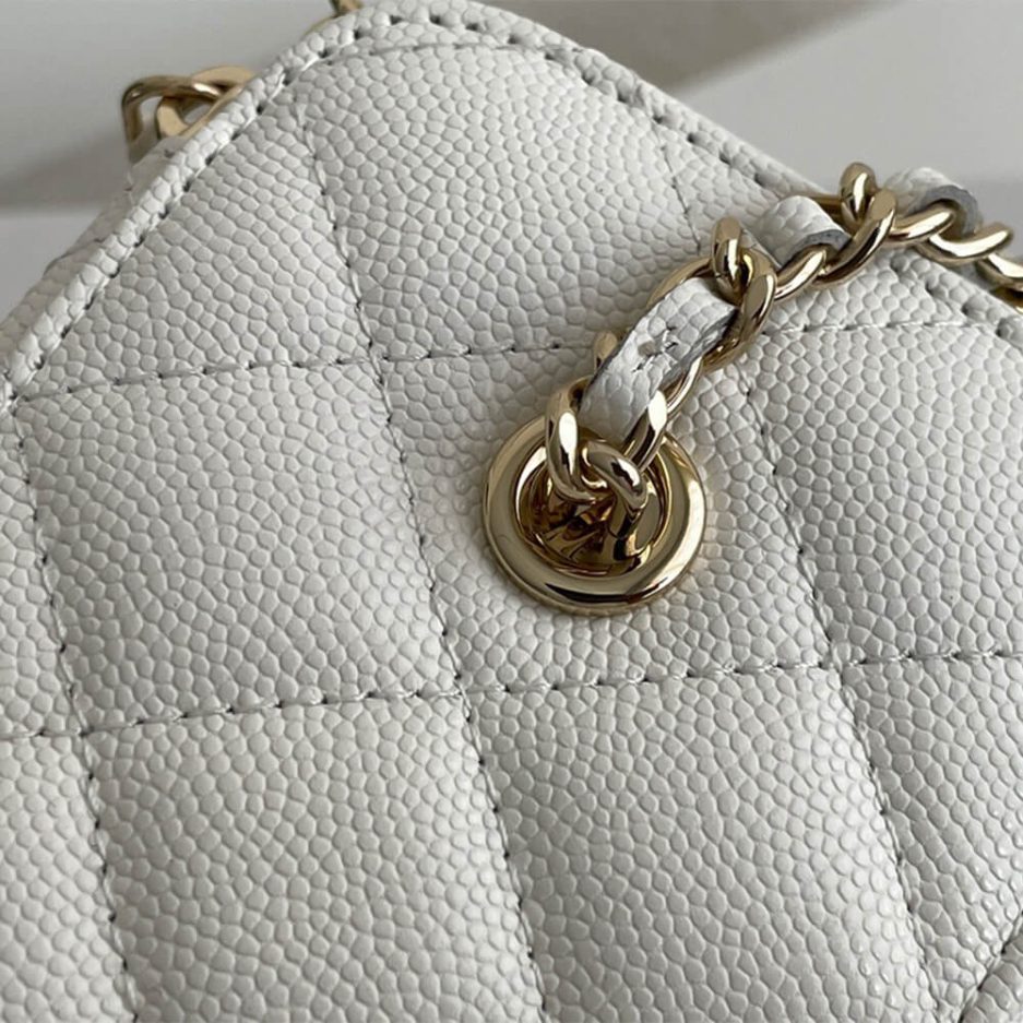 Ch*el long box cosmetic bag