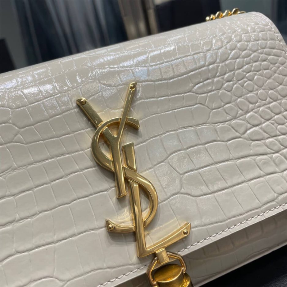 YSL KATE EMBOSSED SHOULDER BAG