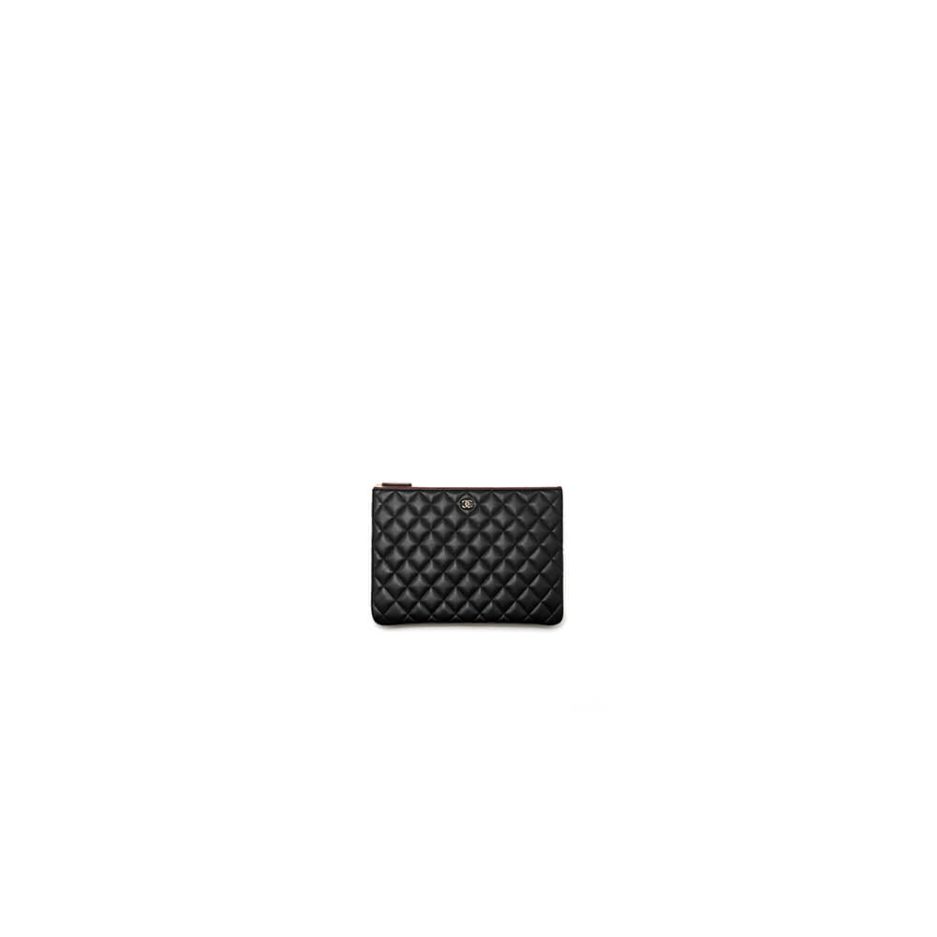 Ch*el classic zip up bag