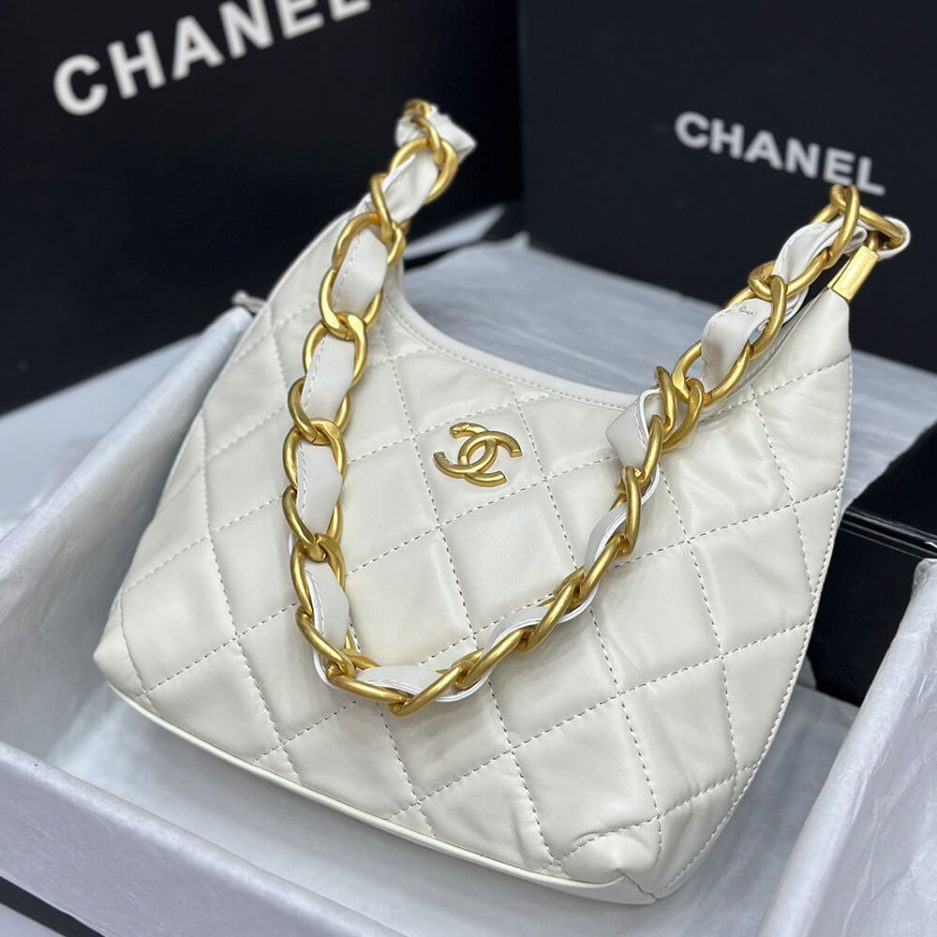 Ch*el small hobo bag