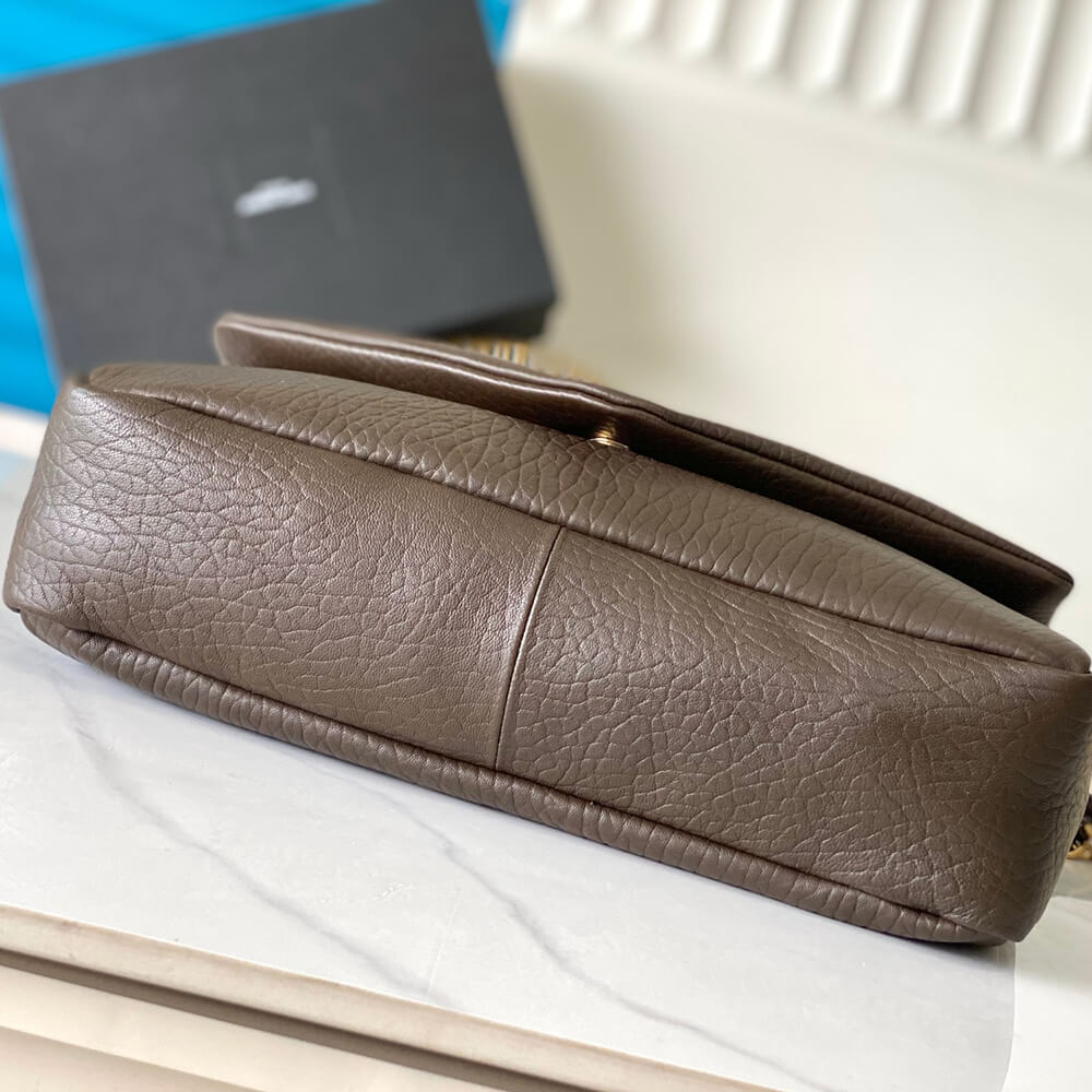 YSL Calypso large in grained lambskin