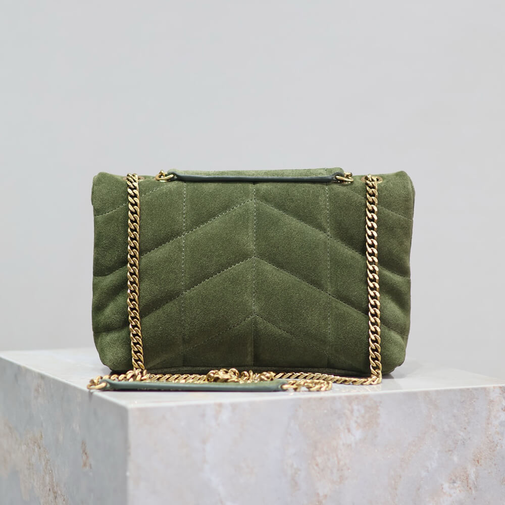 YSL Toy Puffer in suede