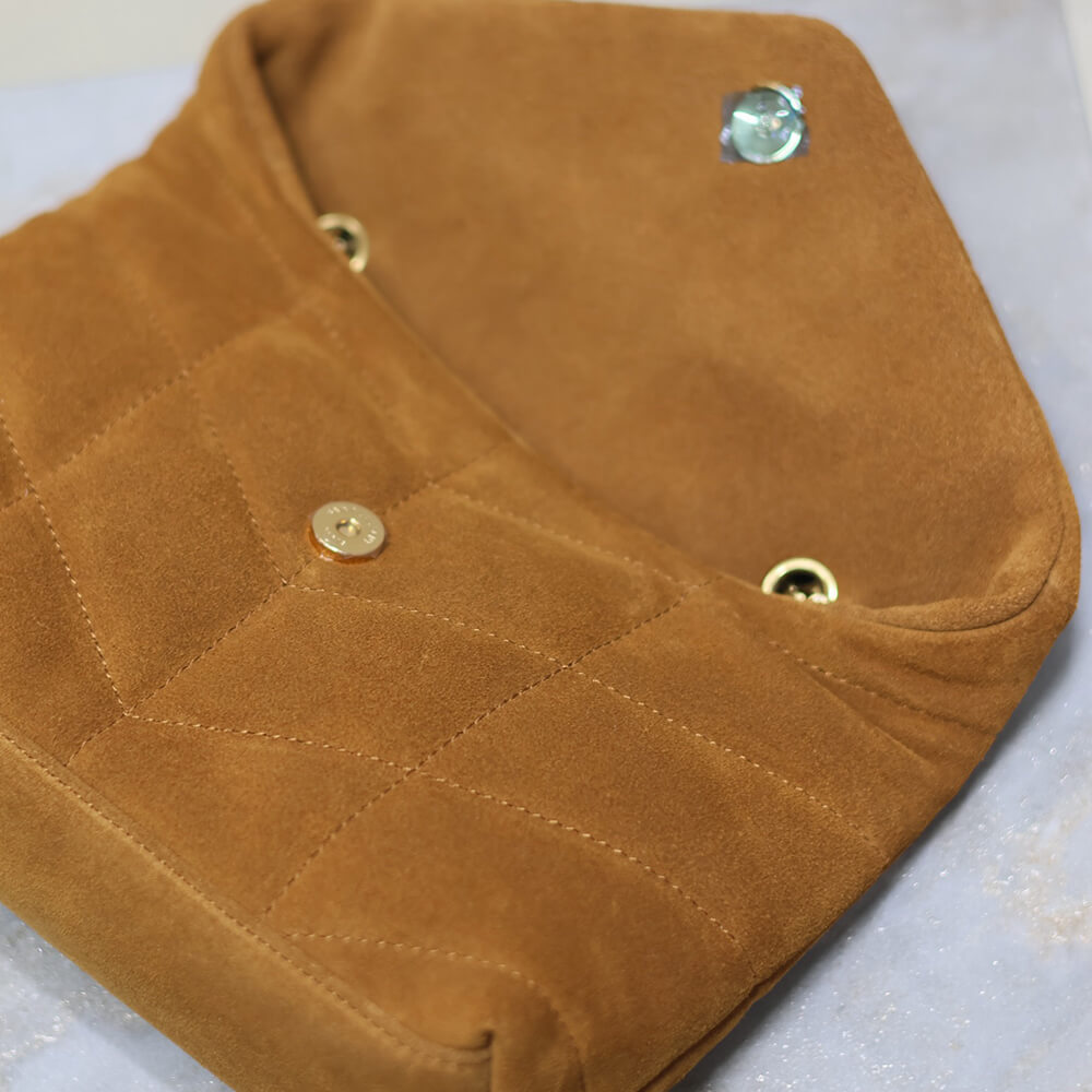 YSL Toy Puffer in suede